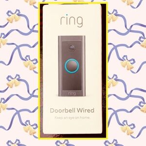 🎉🆕🎉 Ring Doorbell Wired - Black NIB